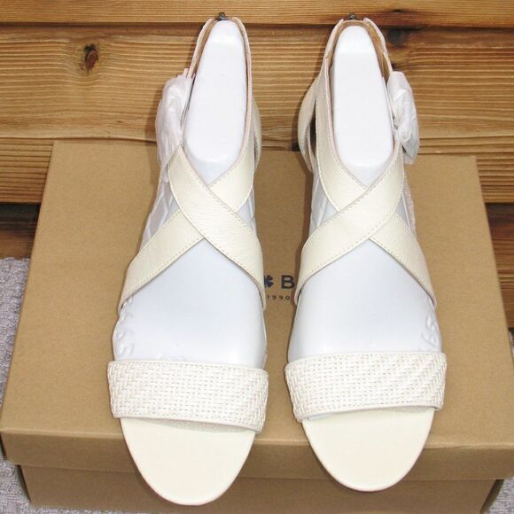 Lucky Brand Womens 7.5 White Wedge Sandals - Picture 6 of 9